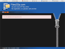 Tablet Screenshot of files2zip.com
